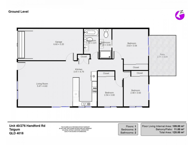 40/276 Handford Road, Taigum QLD 4018 Floorplan
