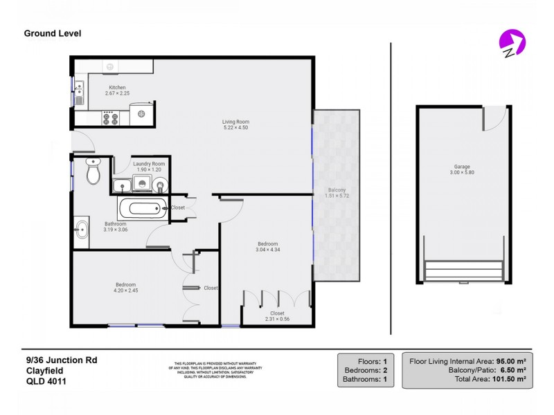 9/36 Junction Road, Clayfield QLD 4011 Floorplan