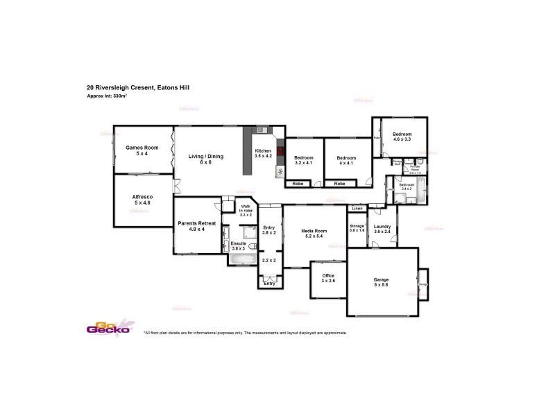 20 Riversleigh Crescent, Eatons Hill QLD 4037 Floorplan