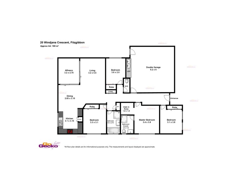 20 Windjana Crescent, Fitzgibbon QLD 4018 Floorplan
