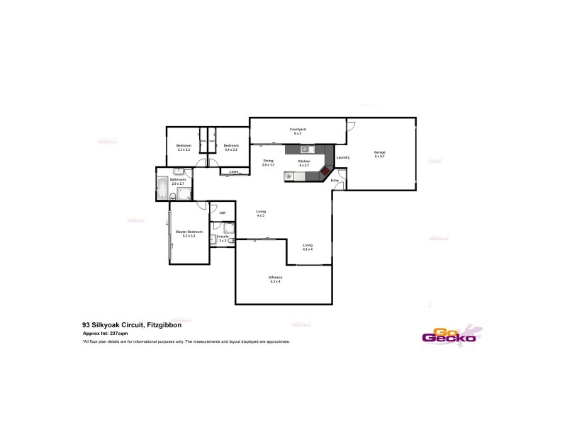 93 Silkyoak Circuit, Fitzgibbon QLD 4018 Floorplan