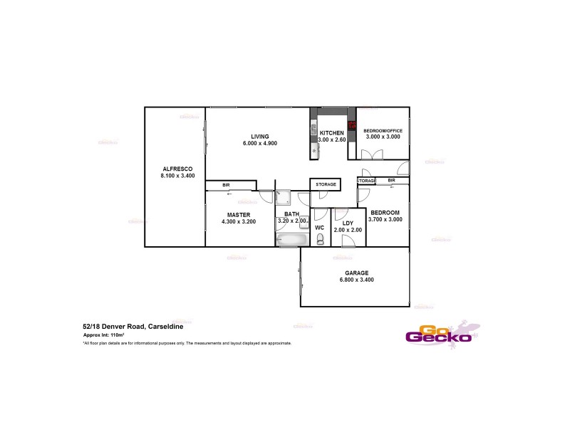 52/18 Denver Road, Carseldine QLD 4034 Floorplan
