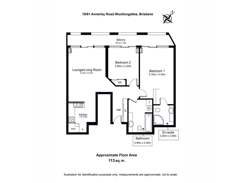 19/81 Annerley Road, Woolloongabba QLD 4102 Floorplan