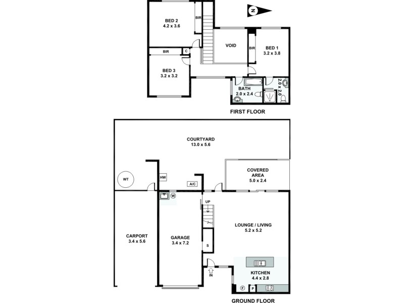 1/31 Burrai St, Morningside QLD 4170 Floorplan