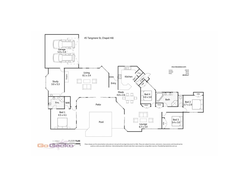 45 Tangmere, Chapel Hill QLD 4069 Floorplan