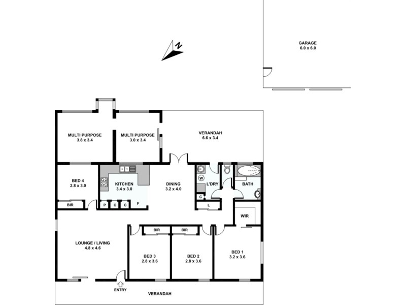 12 Acacia Street, Thornlands QLD 4164 Floorplan