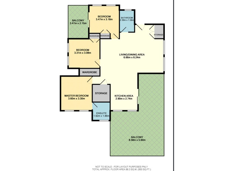 3/65 Lambton Street, Annerley QLD 4103 Floorplan