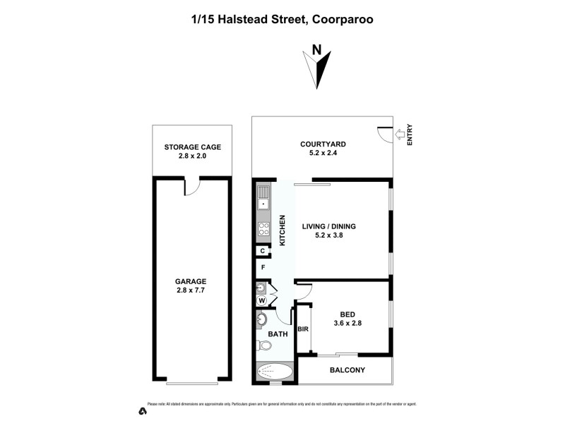 1/15 Halstead Street, Coorparoo QLD 4151 Floorplan