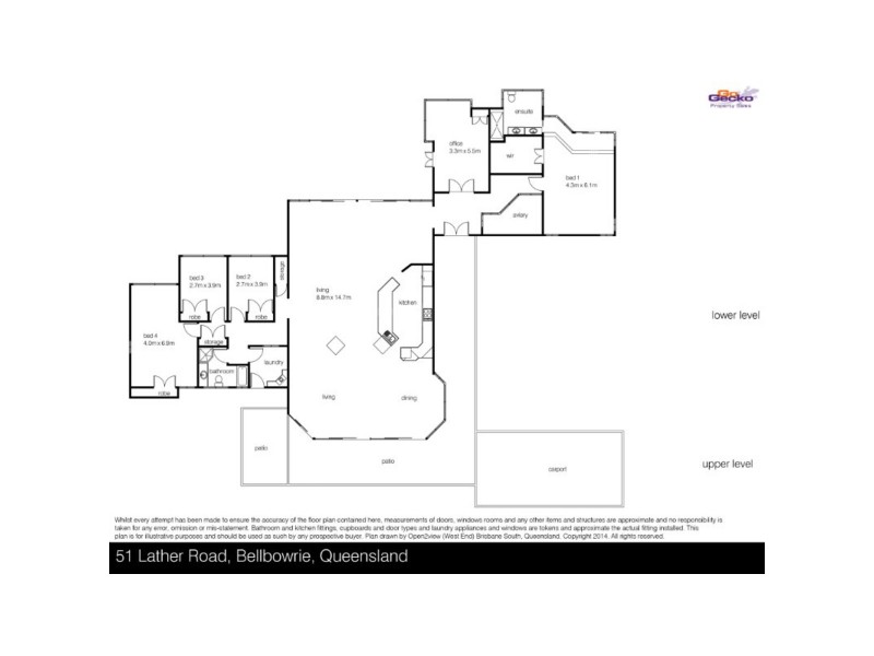 51 Lather Road, Bellbowrie QLD 4070 Floorplan
