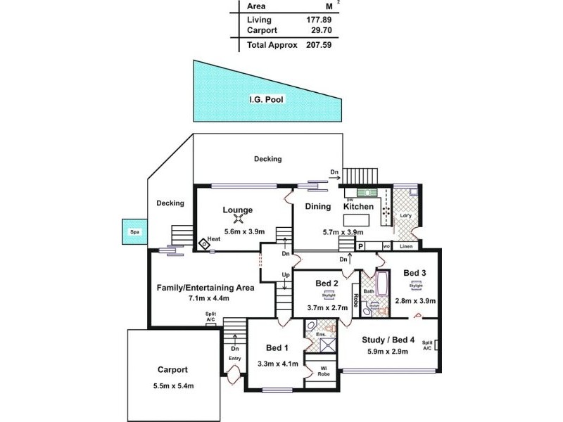 16 Orleana Street, Flagstaff Hill SA 5159 Floorplan