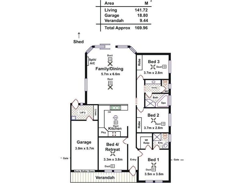 6 Rawson Drive, Allenby Gardens SA 5009 Floorplan