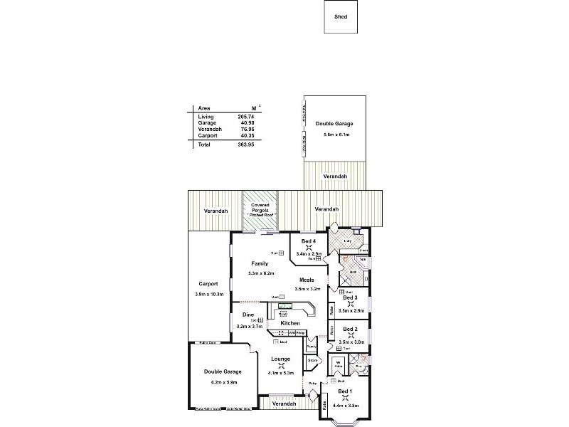 8 Douglas Street, Flinders Park SA 5025 Floorplan