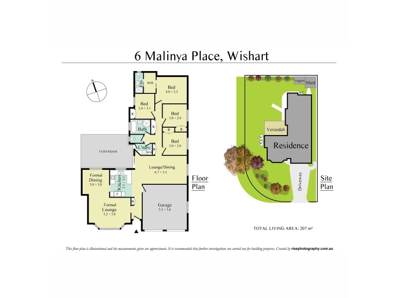 6 Malinya Place, Wishart QLD 4122 Floorplan