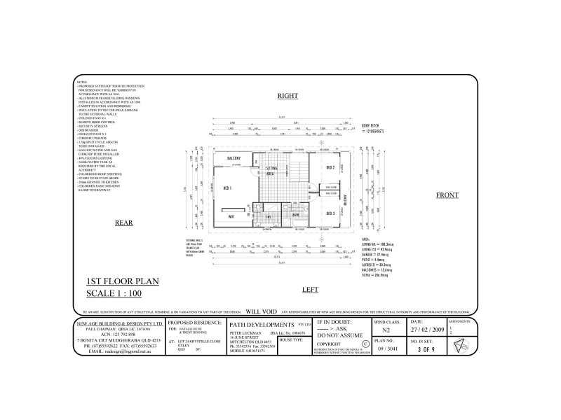 1 Krystelle Close, Oxley QLD 4075 Floorplan