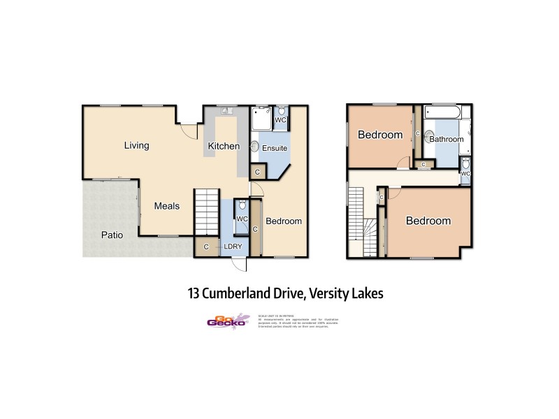 2/13 Cumberland Dve, Varsity Lakes QLD 4227 Floorplan