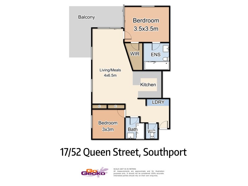 17/52 Queen Street, Southport QLD 4215 Floorplan