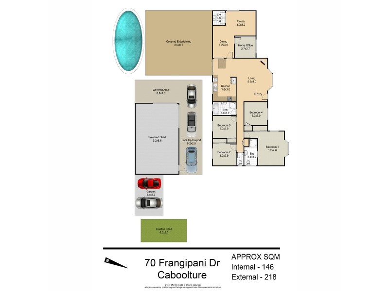 70 Frangipani Drive, Caboolture QLD 4510 Floorplan