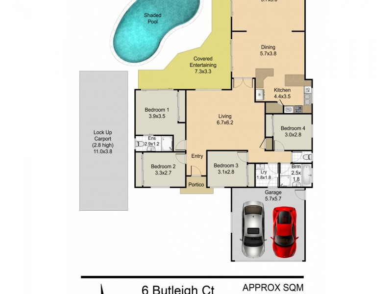 6 Butleigh Court, Narangba QLD 4504 Floorplan