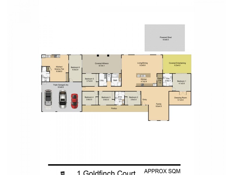 1 Goldfinch Court, Upper Caboolture QLD 4510 Floorplan