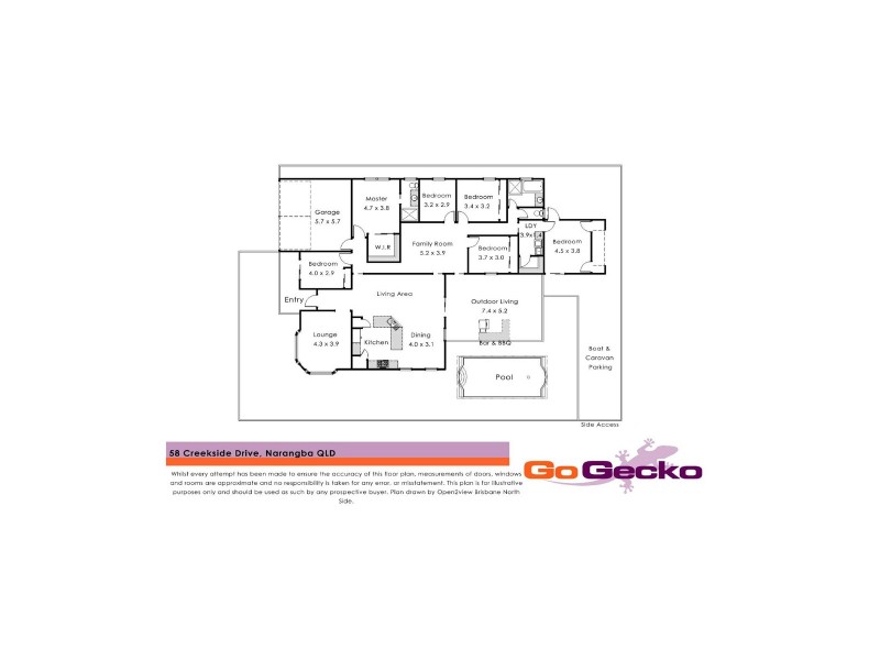 58 Creekside Drive, Narangba QLD 4504 Floorplan