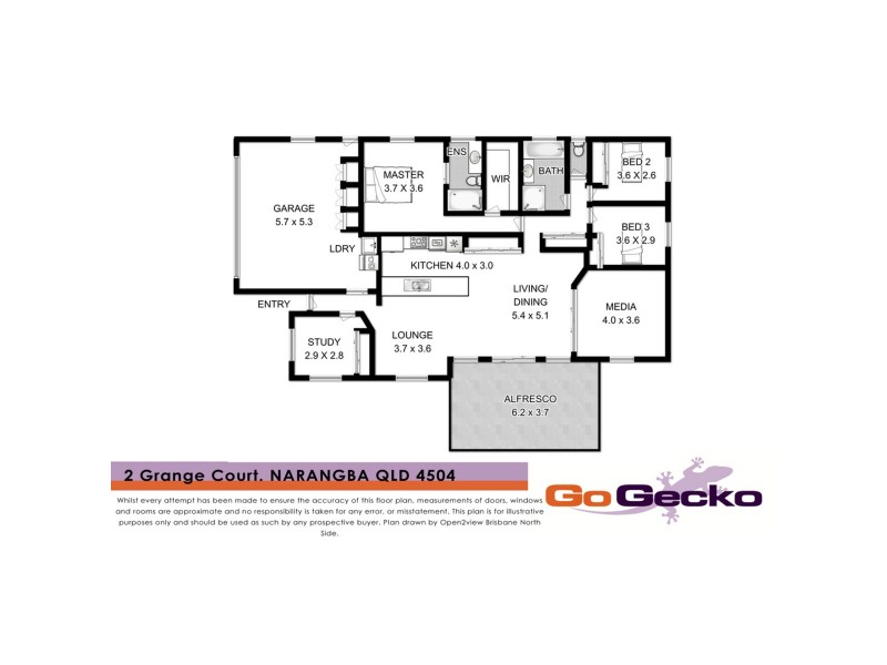 2 Grange Court, Narangba QLD 4504 Floorplan