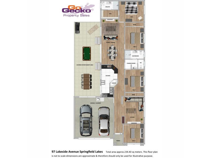 97 Lakeside Avenue, Springfield Lakes QLD 4300 Floorplan