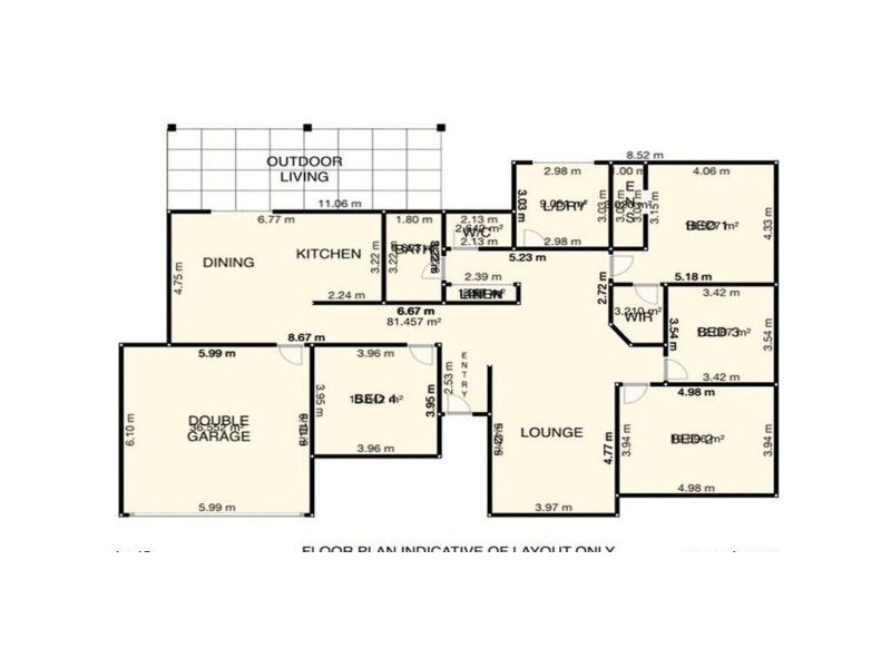 6 Kite Crescent, Eagleby QLD 4207 Floorplan