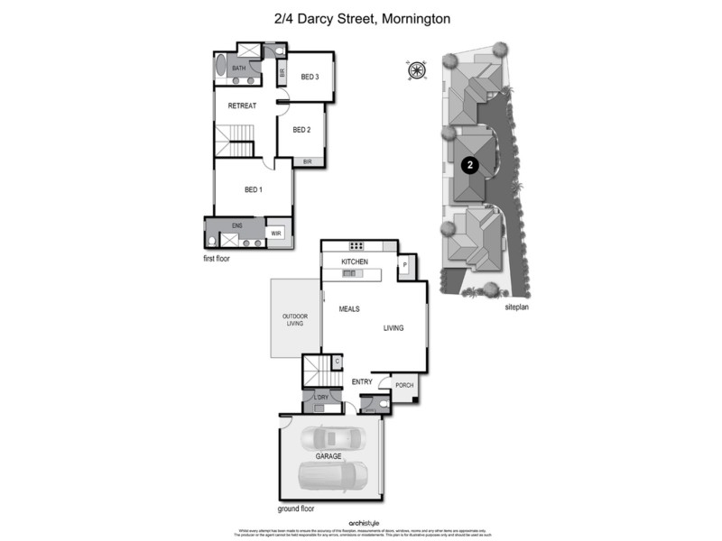 2/4 Darcy Street, Mornington VIC 3931 Floorplan