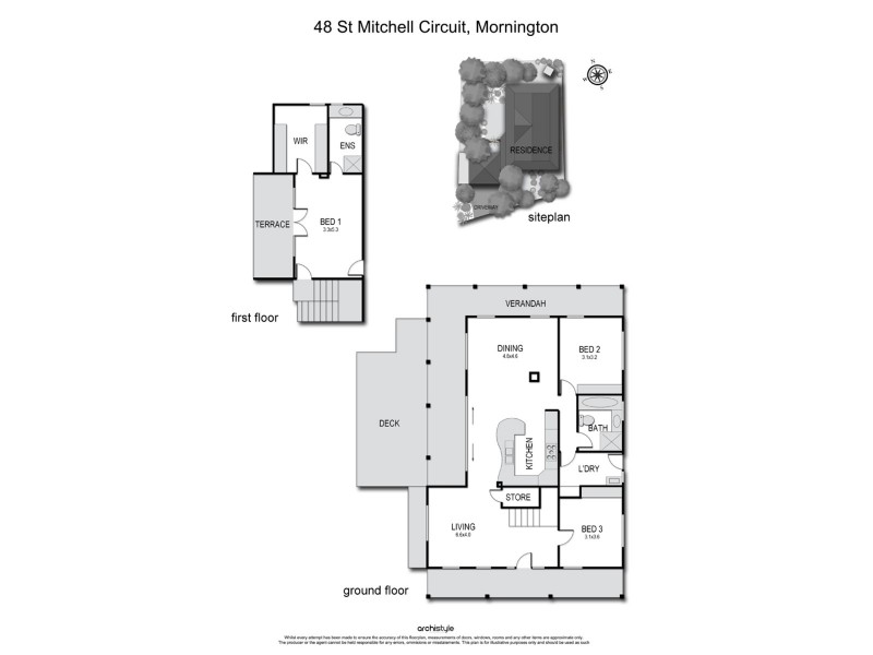 48 St Mitchell Circuit, Mornington VIC 3931 Floorplan