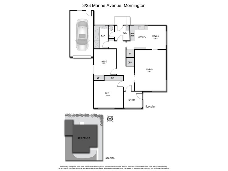 3/23 Marine Avenue, Mornington VIC 3931 Floorplan