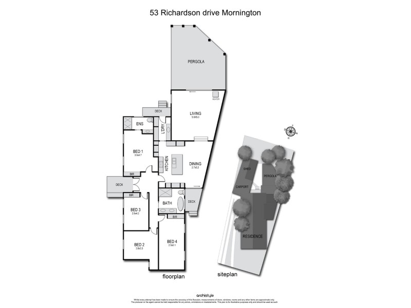 53 Richardson Drive, Mornington VIC 3931 Floorplan