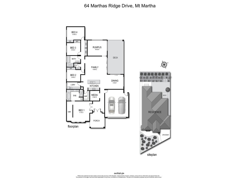64 Marthas Ridge Drive, Mount Martha VIC 3934 Floorplan