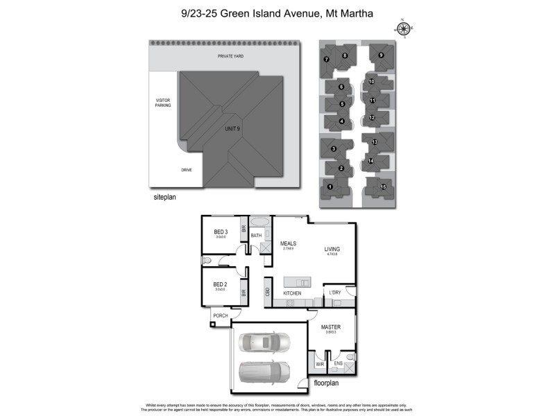 9/23-25 Green Island Avenue, Mount Martha VIC 3934 Floorplan