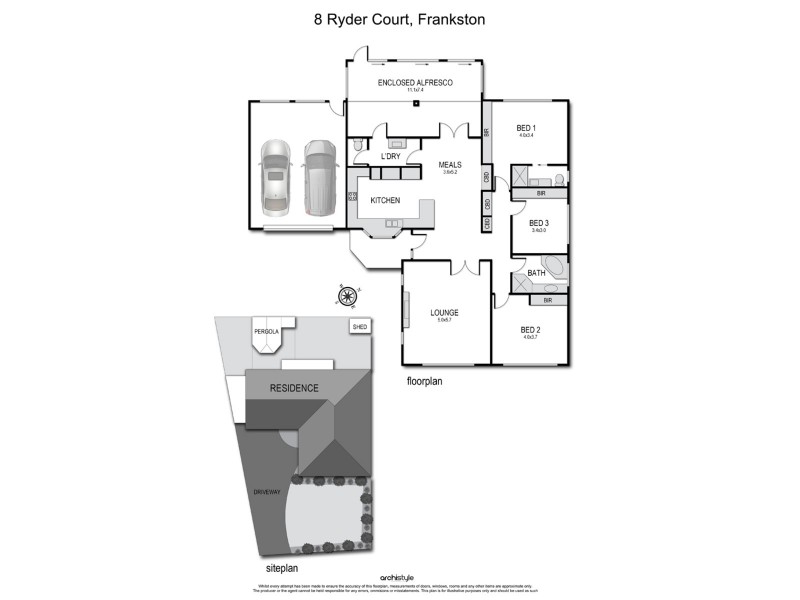 8 Ryder Court, Frankston VIC 3199 Floorplan