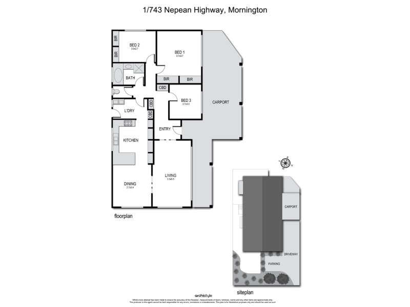 743 Nepean Highway, Mornington VIC 3931 Floorplan