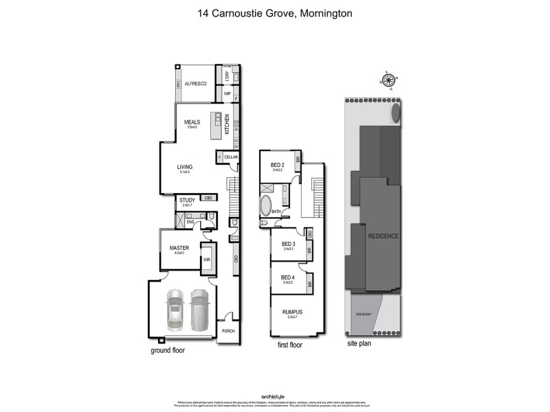 14a Carnoustie Grove, Mornington VIC 3931 Floorplan