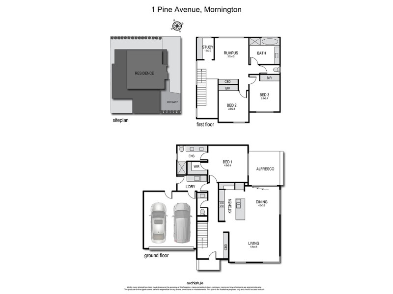 1 Pine Avenue, Mornington VIC 3931 Floorplan