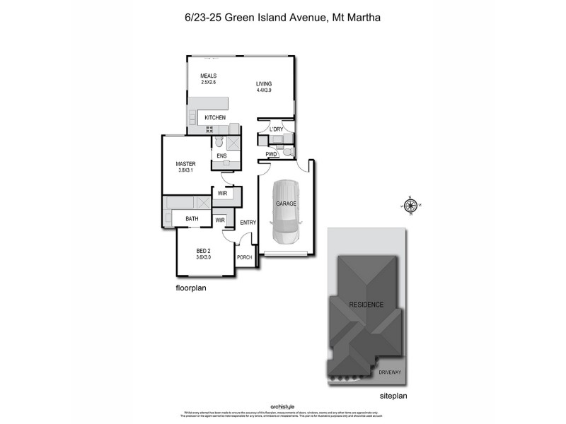 6/23-25 Green Island Avenue, Mount Martha VIC 3934 Floorplan