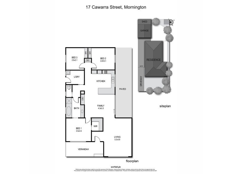 17 Cawarra Street, Mornington VIC 3931 Floorplan