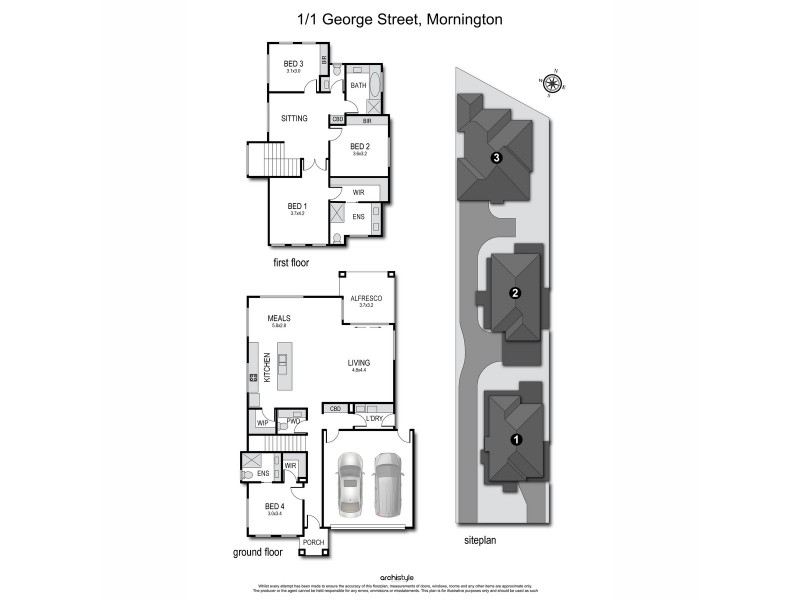 1A George Street, Mornington VIC 3931 Floorplan