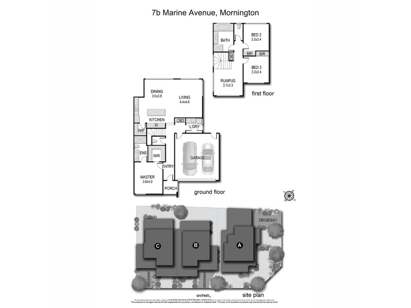 7B Marine Avenue, Mornington VIC 3931 Floorplan