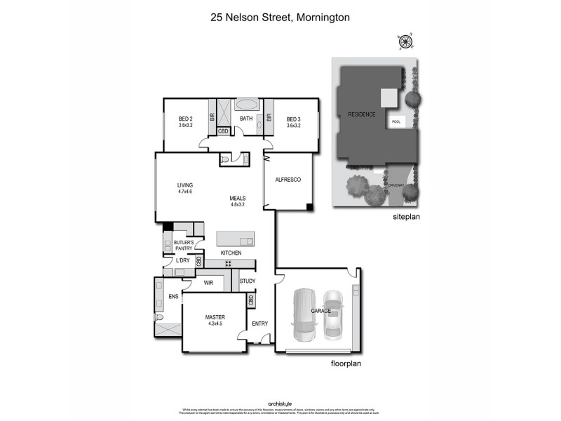 25 Nelson Street, Mornington VIC 3931 Floorplan