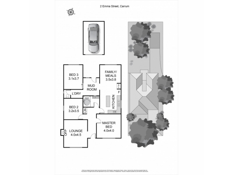 2 Emma Street, Carrum VIC 3197 Floorplan