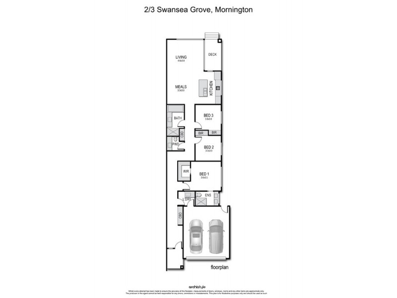 3b Swansea Grove, Mornington VIC 3931 Floorplan