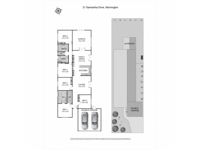 21 Samantha Drive, Mornington VIC 3931 Floorplan