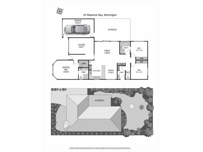 23 Weerona Way, Mornington VIC 3931 Floorplan