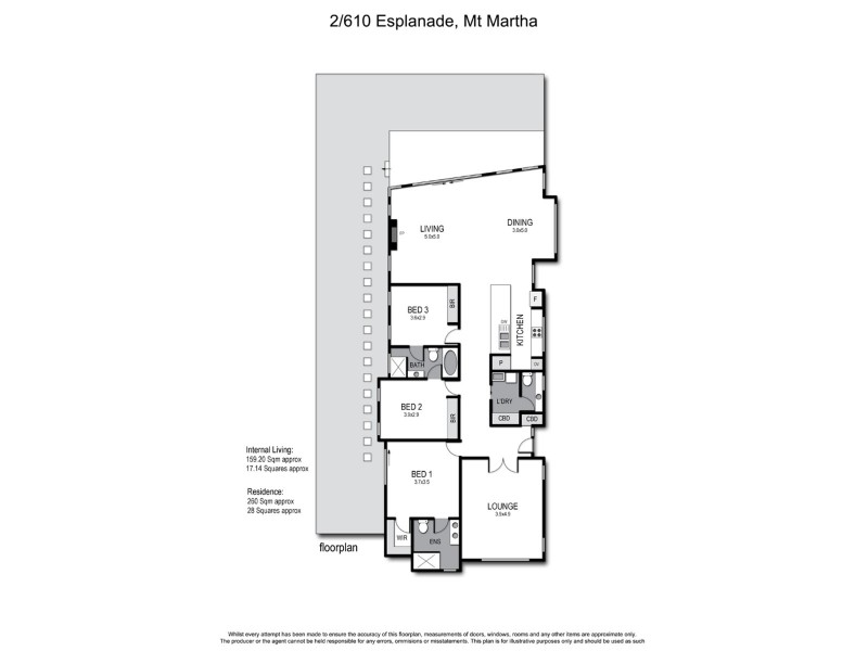2/610 Esplanade, Mount Martha VIC 3934 Floorplan