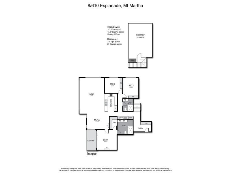 8/610 Esplanade, Mount Martha VIC 3934 Floorplan