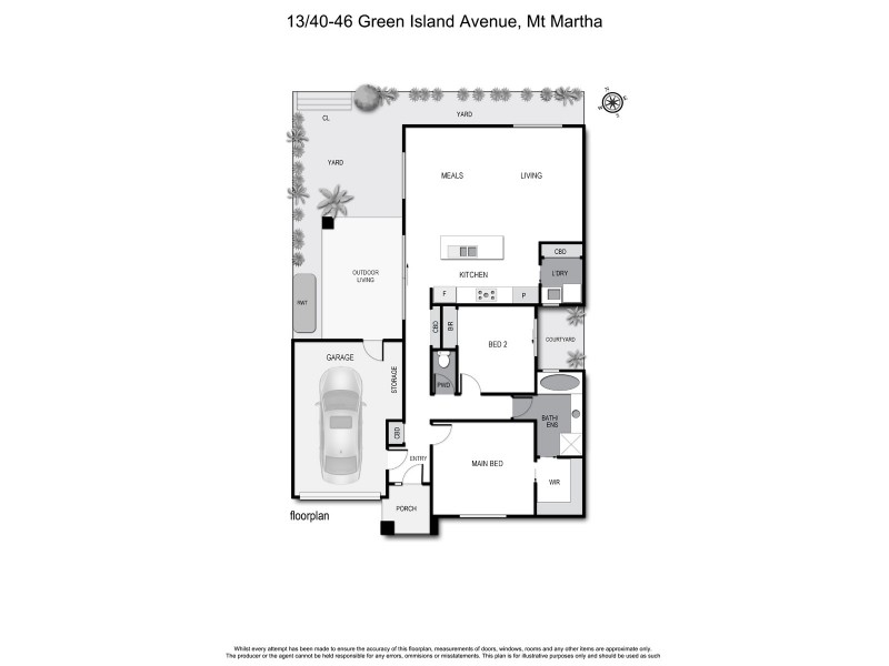 13/40-46 Green Island Avenue, Mount Martha VIC 3934 Floorplan