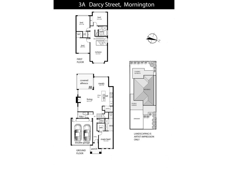 3 Darcy Street, Mornington VIC 3931 Floorplan